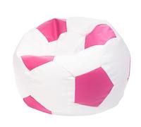 Ecopuf Beanbag Ball - Bean Bag Ball - Beanbags para Juegos de Bolsa - Accesorios para Fútbol Sala de Niños - Eco-Cuero - 65x45cm, Rosa E5