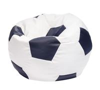 Ecopuf Beanbag Ball - Bean Bag Ball - Beanbags para Juegos de Bolsa - Accesorios para Fútbol Sala de Niños - Eco-Cuero - 65x45cm, Azul E11