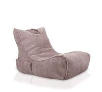 Ecopuf Flavio - Sofá Chaise Longue de Terciopelo cálido con Bolsillo y asa, Acolchado (Hielo SZ4)