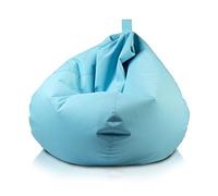 Ecopuf Oscar - Sillón puf Grande de Exterior e Interior de Tejido de poliéster Oxford 600D Impermeable Acolchado con asa para Transporte