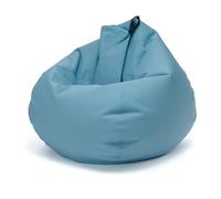 Ecopuf Oscar - Sillón puf Grande de Exterior e Interior de Tejido de poliéster Oxford 600D Impermeable Acolchado con asa para Transporte