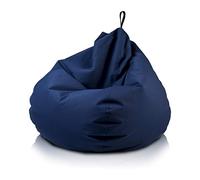 Ecopuf Oscar - Sillón puf Grande de Exterior e Interior de Tejido de poliéster Oxford 600D Impermeable Acolchado con asa para Transporte