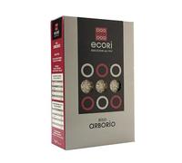 ECORÌ - Arroz Arborio 1kg al Vacío - Cultivado en Vercelli y Novara - Ideal para Risottos - Naturalmente Sin Gluten - 100% Italiano - Rastreable