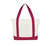 Ecoright Große Canvas Tote Bag Für Frauen Mit Reißverschluss & Innentasche, 100% Bio-baumwolle Reisenthel Shopper(Pack of 5)