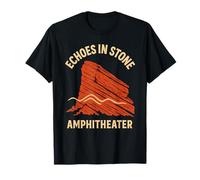 Ecos en camisa de piedra Red Rocks Colorado Sala de conciertos Noche Camiseta