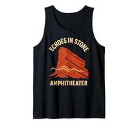Ecos en camisa de piedra Red Rocks Colorado Sala de conciertos Noche Camiseta sin Mangas