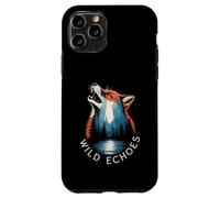 Ecos Salvajes Aullando Lobo Bosque Reflejo Carcasa para iPhone 11 Pro