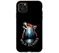 Ecos Salvajes Aullando Lobo Bosque Reflejo Carcasa para iPhone 11 Pro MAX