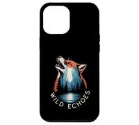 Ecos Salvajes Aullando Lobo Bosque Reflejo Carcasa para iPhone 12 Pro MAX