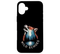 Ecos Salvajes Aullando Lobo Bosque Reflejo Carcasa para iPhone 16 Plus