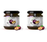 ECOSANA MERMELADA EXTRA CIRUELA SIN AZÚCAR CERTIFICADO BIO by DRASANVI - VEGANO - SIN GLUTEN - 250g (Paquete de 2)