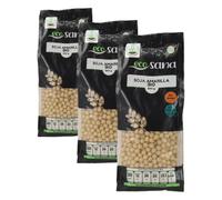 ECOSANA SOJA AMARILLA CERTIFICADO BIO by DRASANVI - Es legumbre más rica en proteínas - Alto contenido en fibra y minerales - VEGANO - SIN GLUTEN - 500g (Paquete de 3)