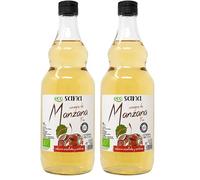 ECOSANA VINAGRE DE MANZANA CERTIFICADO BIO - Manzanas procedentes de agricultura ecológica - Ideal para tus aliños - VEGANO - SIN GLUTEN - 75cl (Paquete de 2)
