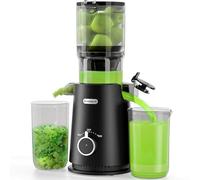 ECOSELF - Máquinas exprimidoras grandes para necesidades familiares, exprimidor profesional manos libres de prensa fría para frutas y verduras enteras, autoalimentación para máquina extractor de jugos
