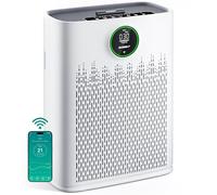 ECOSELF - Purificador de aire inteligente para el hogar, habitaciones grandes, con control WiFi, modo inteligente, visualización AQI, modo de sueño de 22 dB y aromaterapia, cubre hasta 1295 pies