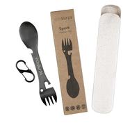 Ecoslurps Spork cubertería camping - Almuerza mientras viajas con este juego de cubiertos 5 en 1 y un tenedor para acampar, hacer caminatas y viajar