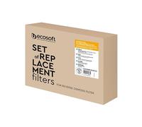 Ecosoft filtro de ósmosis inversa - Set de recambios 5 etapas para agua con alto contenido de cloro - Compatible con sistemas Standard PRO - Instalación bajo fregadero