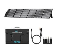 Ecosonique 100W Cargador Solar Portátil Plegable con PD3.0, QC3.0, CC 20 V | Carga Rápida USB-C, USB-A, , Ligero con Soporte para Camping, Estación de Energía, Generadores Solares, Teléfonos Móviles