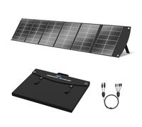 Ecosonique Panel Solar Portatil 200W Monocristalino Con USB-C 65 W PD3.0, Carga Rápida USB-A QC3.0, Salidas MC4, Soporte Ajustable Para Estaciones De Energía, Autocaravanas Y Exteriores