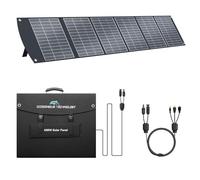 Ecosonique - Panel solar portátil de 400 W para la mayoría de las centrales eléctricas, maleta plegable y ligera con soportes, 40 V MC4 y salida múltiple