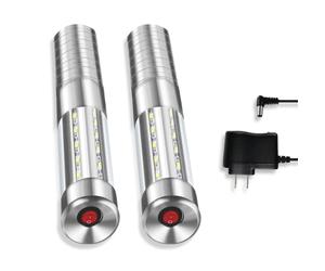 Ecostrobe Luz estroboscópica de bastón, luz de mano para escenario, bengalas de botella de champán, luces LED reutilizables para conciertos en interiores, para bar, club, cumpleaños, bodas, fiestas
