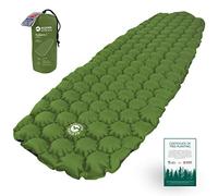 ECOTEK Outdoors Hybern8 Ultralight Inflatable Sleeping Pad with Contoured FlexCell Honeycomb Design - Easy to Inflate, Comfortable, Lightweight, Durable, and Hammock Approved [Evergreen]