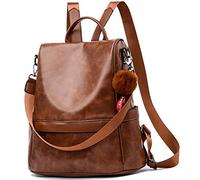 ECOTISH Anti-robo Mujer Mochila de Cuero de pu mochila de Bolsa de mano Mochilas Casual Bolsa de viaje Messenger Bag Backpack