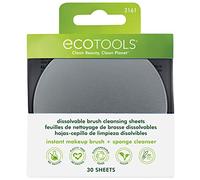 ECOTOOLS 3161 Hojas De Limpieza De Cepillo De Maquillaje Disoluble, One size