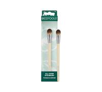 EcoTools Brocha de sombra de ojos esponjosa para mezclar el color de la tapa y las arrugas, cerdas sintéticas suaves para maquillaje diario de ojos, sostenible, vegano y libre de crueldad, 1 unidad