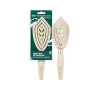 EcoTools Desenredante de cabello fino, para cabello húmedo o seco, cepillo suave para tipos finos, delicados o tratados con color, cerdas flexibles, mango de bambú, vegano y libre de crueldad, 1