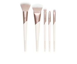 Ecotools LUXE NATURAL ELEGANCE - Set de Maquillaje de 5 Pinceles (Brochas) para Mujer - Kit Cruelty Free y Vegano
