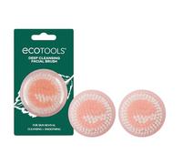 EcoTools Mini cepillo de limpieza facial, infundido con cítricos, aumenta el colágeno, seguro para pieles sensibles, exfoliación y poros limpios, tamaño de viaje, ecológico, vegano y libre de