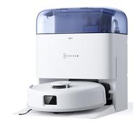 ECOVACS DEEBOT Mini Robot Aspirador y fregasuelos, succión de 9000 Pa, Antienredos ZeroTangle 2.0, TrueMapping 2.0, Secado a 45 ℃, autovaciado, fregado Inteligente, autolimpieza, Azul