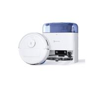 ECOVACS DEEBOT Mini Robot Aspirador y fregasuelos, succión de 9000 Pa, Antienredos ZeroTangle 2.0, TrueMapping 2.0, Secado a 45 ℃, autovaciado, fregado Inteligente, autolimpieza, Azul