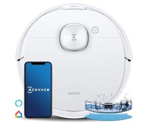 ECOVACS DEEBOT N8 Robot Aspirador con función de Limpieza (OZMO), 2300 PA de Potencia, navegación Inteligente Mediante escaneo láser dToF, Compatible con Alexa y Color Blanco.