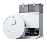 ECOVACS DEEBOT T30C Omni Robot Aspirador y friegasuelos, 20 000 Pa, ZeroTangle 3.0, TruEdge 2.0, TrueMapping 2.0, estación Omni Todo en uno, Sistema de autolimpieza automático, Blanco