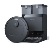 ECOVACS DEEBOT T30e OMNI Robot Aspirador Negro Estación de limpieza todo en uno, potencia de aspiración de 25.000 Pa, ZeroTangle 3.0, mopa con elevación automática
