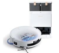 ECOVACS DEEBOT T50 MAX Pro Omni Robot Aspirador con función de Limpieza, 18.500 Pa, ZeroTangle 2.0, Limpieza Profunda para alfombras, Cepillo Lateral Extensible y módulo de Limpieza, Limpieza de Agua