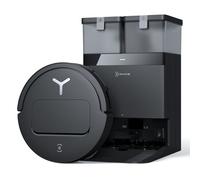ECOVACS DEEBOT T50 Omni Gen3 Robot Aspirador y fregado, 25 000Pa, Cepillo mopa Extensibles, ZeroTangle 3.0, AIVI 3D 2.0, estación Omni Todo uno, Lavado con Agua Caliente a 75°C, Ultrafino 81mm, Negro