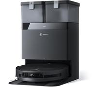 ECOVACS DEEBOT T50 Omni Robot Aspirador y mopa, 15.000Pa, Cepillo Lateral Extensible, ZeroTangle 2.0, estación Omni Todo en uno, mopa con Agua Caliente a 75℃ lultrafino de 81mm, Negro