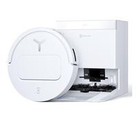 ECOVACS DEEBOT T50 Pro Omni Robot Aspirador con Función de Limpieza, llenado y Vaciado automático, 15000 Pa, Lavado con Agua Caliente a 75 °C, Ultrafino, 81 mm