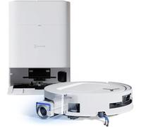 ECOVACS DEEBOT T80 Omni Aspiradora Robot de Limpieza Lavadora, 18.000 Pa, Limpieza automática instantánea OZMO Roller, ZeroTangle 3.0, Lavado en Agua Caliente 40-75 ℃, Secado al Aire Caliente, Blanco