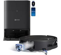 ECOVACS DEEBOT T80 Omni Robot Aspiradora, OZMO Roller Mop Instant Autolavado 18000Pa Succión, TruEdge Cleaning, ZeroTangle 3.0, estación Manos Libres, navegación AI, Pelo de Mascotas y