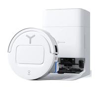 ECOVACS DEEBOT T80 Omni Aspirador Robot Lavador, 18.000 Pa, Limpieza automática instantánea OZMO Roller, ZeroTangle 3.0, Lavado en Agua Caliente 40-75 ℃, Secado al Aire Caliente, Blanco
