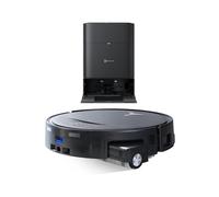 ECOVACS DEEBOT T80S Omni Robot Aspirador y Mopa, 24 800 Pa, OZMO Roller 2.0, Tecnología ZeroTangle 3.0, Mecanismo Triple Lift, Lav Mopa con Agua Cal a 40-75 °C, Secado Aire Cal, Negro