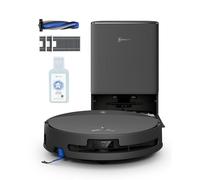 ECOVACS DEEBOT T90 Pro Omni Care Kit Robot Aspirador y Friegasuelos, 30 000 Pa, Carga PowerBoost, OZMO Roller 3.0, Incluye Cepillo Adicional, filtros y solución de Limpieza, Negro