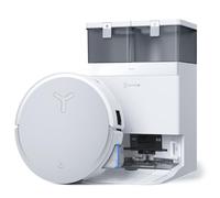 ECOVACS DEEBOT X8 Omni Robot Aspirador con estación autolimpiante, 18000Pa, Cepillo OZMO Roller autolavado fregona instantánea con Agua Caliente a 75 °C, Secado al Aire Caliente, Blanco