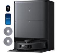 ECOVACS T30S Pro Robot Aspirador 11000Pa, Tecnología ZeroTangle, TruEdge™ Fregado Adaptado de Bordes, Elevación Automática de la Mopa, Evitación de Obstáculos con IA, Negro