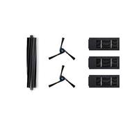 ECOVACS Kit de mantenimiento, piezas de recambio, para DEEBOT X2 OMNI / X2 COMBO con 1 cepillo de goma principal, 2 cepillos laterales negros, 3 filtros antibacterias, accesorio original