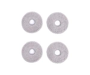 ECOVACS Mopas Lavables, para DEEBOT X1 OMNI/X1e Omni/X2 Omni/X2 Combo/X1 TURBO/T10 Turbo/ T20 Omni, 4 Piezas/Caja, Accesorio Original